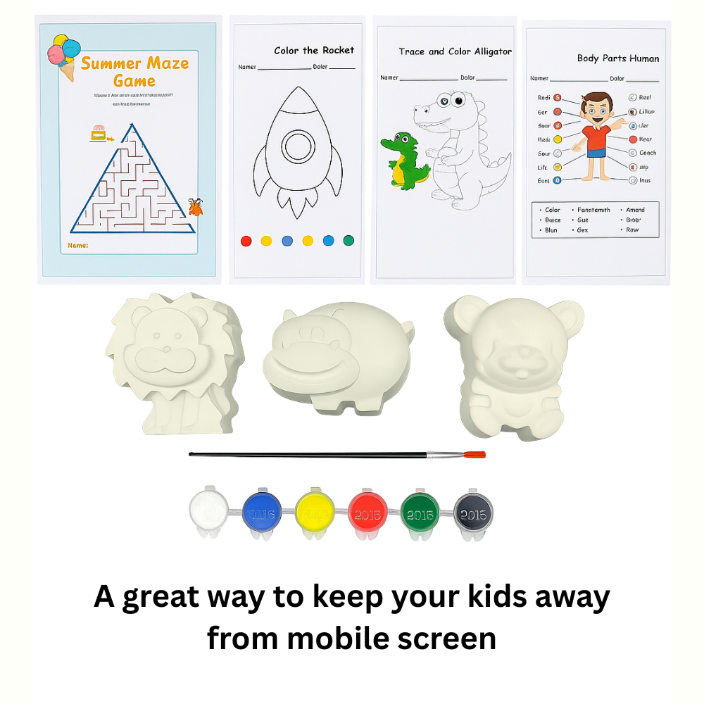 Learn With Fun DIY Coloring Kit For 4 to 10 Years Kids