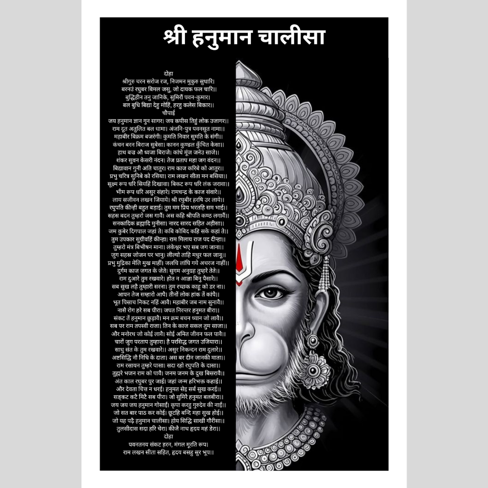 Shri Hanuman Chalisa Wall Hanging frame