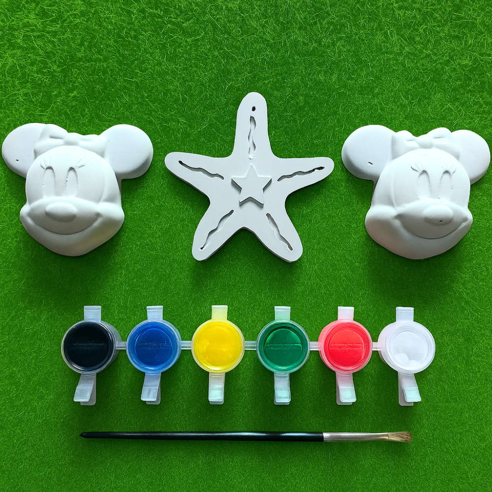 Learn With Fun DIY Coloring Kit For 4 to 10 Years Kids ( Mickey mouse Theme )