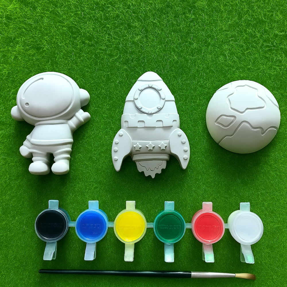 Learn With Fun DIY Coloring Kit For 4 to 10 Years Kids ( Space Theme )
