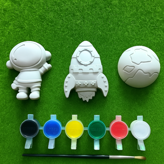 Learn With Fun DIY Coloring Kit For 4 to 10 Years Kids ( Space Theme )