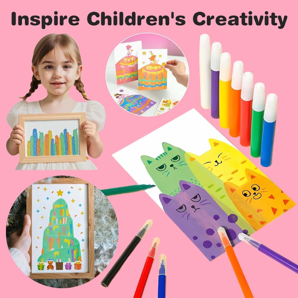 Rainbow Scratch Art Painting Kit for Kids ( 4 to 12 Years )