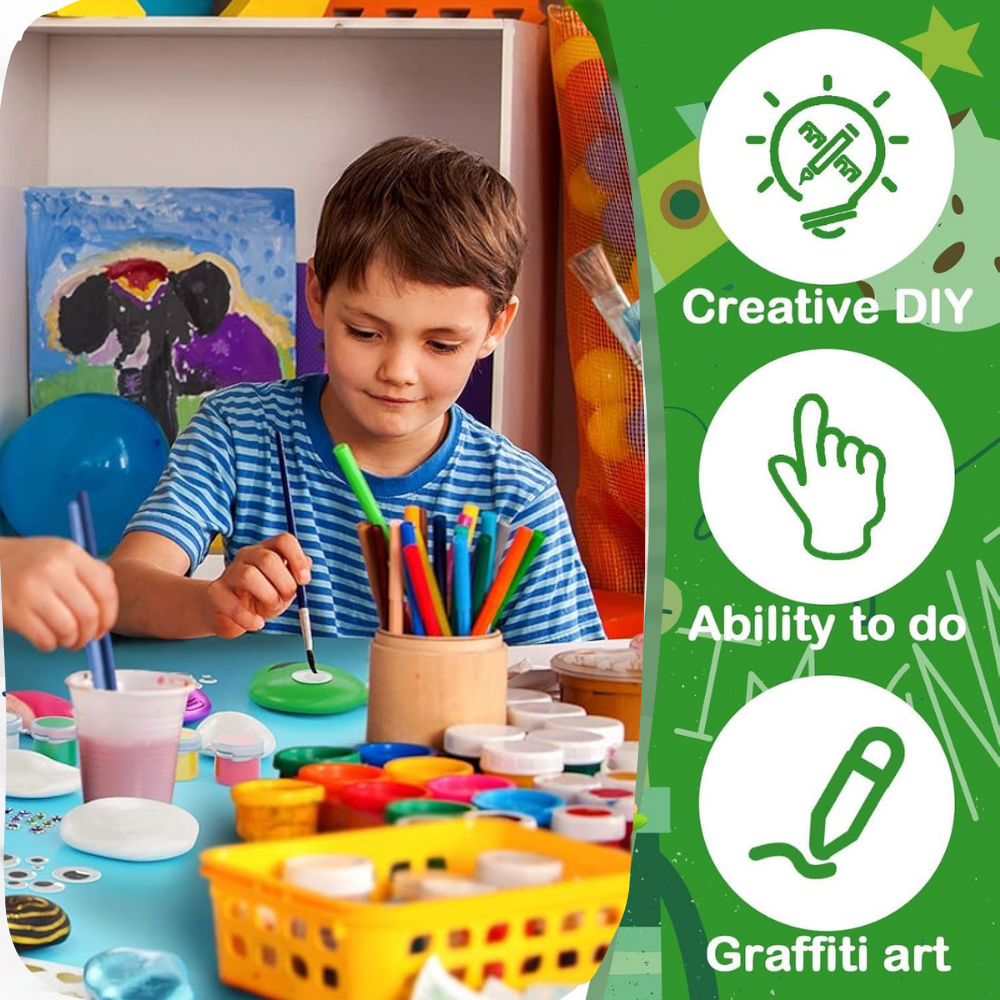 Learn With Fun DIY Coloring Kit For 4 to 10 Years Kids ( Transport Theme )