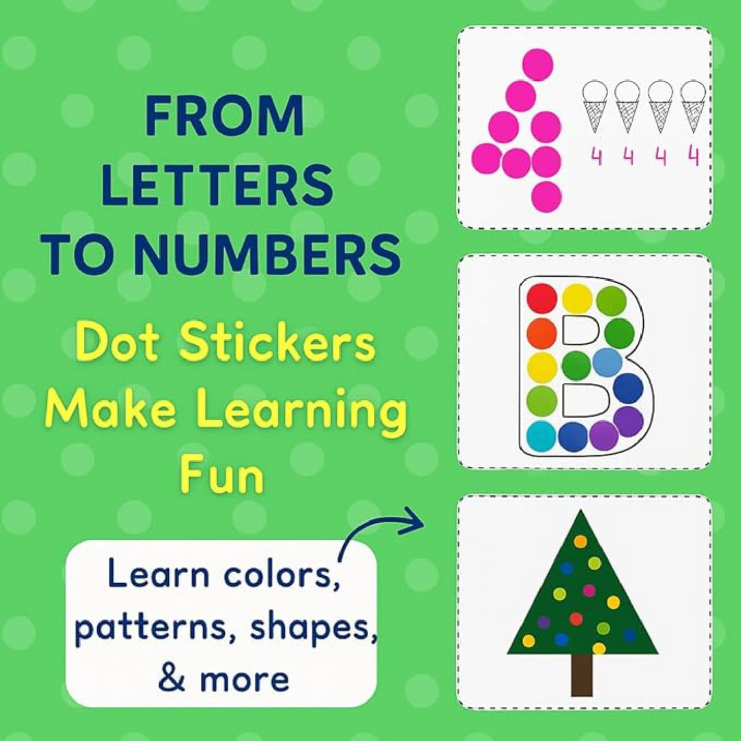 Learn With Fun Dot Stickers, Coloring, Puzzle, Mind Game Kids Activity Worksheet 2 to 7 year kids