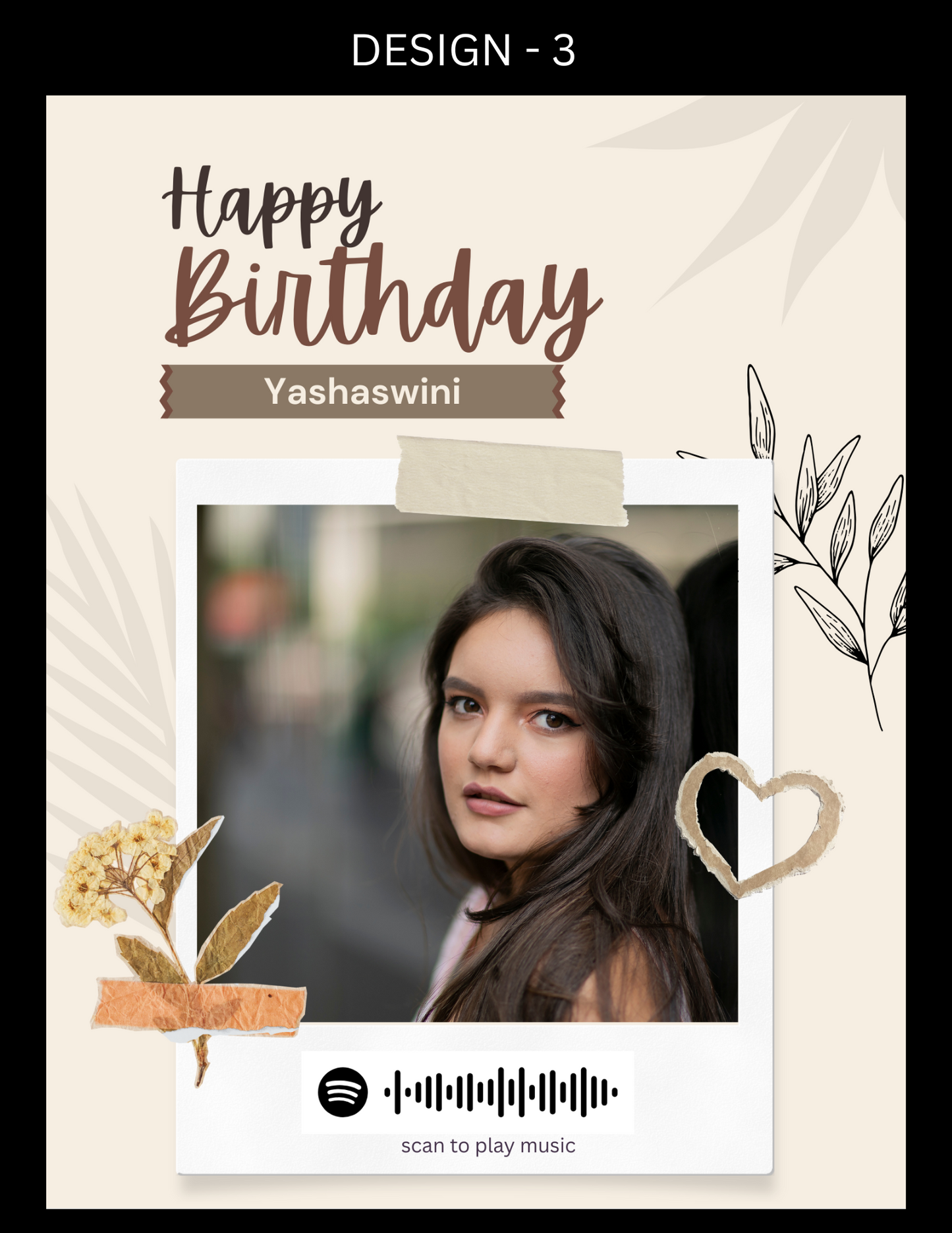 Birthday Personalized Photo Music Frame