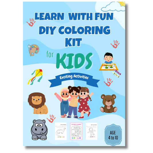 Learn With Fun DIY Coloring Kit For 4 to 10 Years Kids